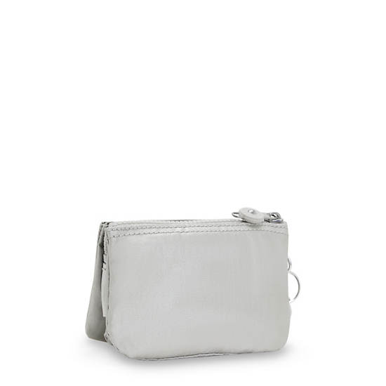 Kipling Creativity Small Metallic Pouch Väska Silver | SE 1106PJ